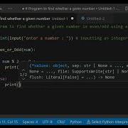 Python Program To Find Even Odd Numbers Using Function