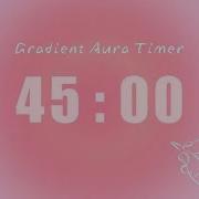 45 Minute Silent Study Timer Soft Alarm Only Pink Aesthetic ADHD Friendly