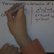 13 1 Another Method To Parametrize Intersection Of Two Surfaces