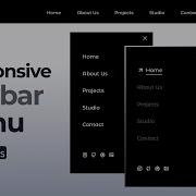 Responsive Navbar Using HTML CSS And JavaScript
