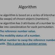 Factorial Permutations Johnson Trotter Algorithm Explained