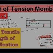 Problem 4 Design Tensile Strength Of Angle Section Design Of Tension Members
