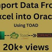 Import Data From Excel To Oracle Using TOAD Enable Subtitles