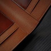 Leatherbound Compact Bifold In Museum Calf