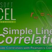 Simple Linear Correlation And Scatterplots In Excel WK7