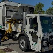 FCC Environmental Services Ez Pack Bridgeport Ranger Automated Side Loader Garbage Truck On Recycle