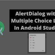 AlertDialog MultiChoice In Android Studio CodeWithAdnan