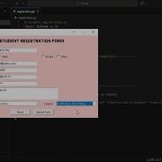 Форма регистрации студентов с использованием Python и базы данных MySQL