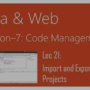 Import And Export Eclipse Projects