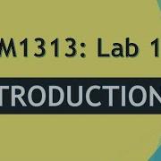 Introduction To Computer Programming Lab 1