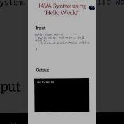 Java Syntax Hello World Program Basic Java Interview Question