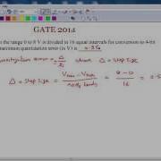 GATE 2014 ECE Maximum Quantization Error Of ADC