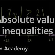 Absolute Value Inequalities Linear Equations Algebra I Khan Academy