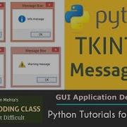 Message Box In Python Tkinter Tkinter Python Message Box Python Tkinter Popup Message Box Tkinter