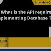 What Is The API Required For Implementing Database Testing Selenium Interview Question 328