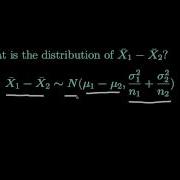 The Sampling Distribution Of The Difference In Sample Means X 1 Bar X 2 Bar