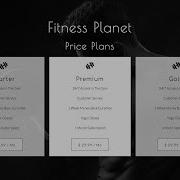 HTML CSS Custom Price Plan Using Materialize