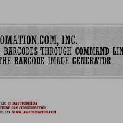 How To Create Barcodes Through Commands Using The Barcode ImageGenerator