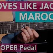 MOVES LIKE JAGGER Guitar Lesson 2 Chord Song W LOOPER Pedal Maroon 5 Acoustic