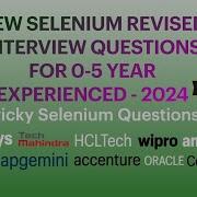 NEW Tricky Selenium Interview Questions 2024 TCS Infosys EPAM
