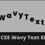 Cool Wavy Text CSS Effect Tutorial Method 1