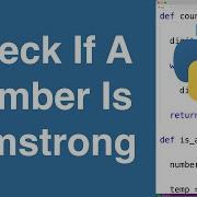 Check If A Number Is An Armstrong Number Python Example