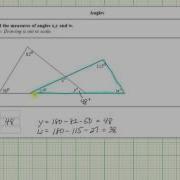 The Measure Of The Interior Angles Of Overlapping Triangles No Algebra