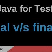 Java For Testers Part 199 Final Versus Finally