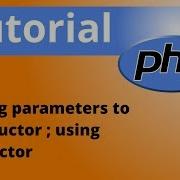 Php Classes Passing Parameters To Constructor Using Destructor