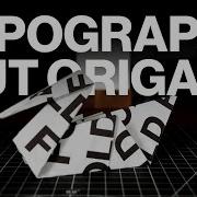 Experimental Typography Origami And Folding Paper