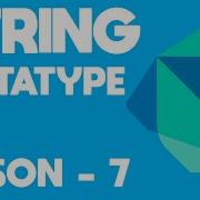 String Datatype DART Variable Types Dart Course 7