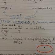 Reverse Array Using Insertion Algorithm SWAP Follow Up Of Video