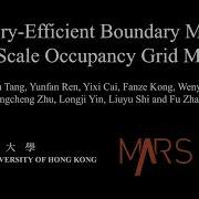 Memory Efficient Boundary Map For Large Scale Occupancy Grid Mapping