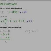 Evaluate Linear Functions