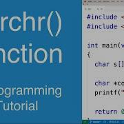 Strrchr Function C Programming Tutorial