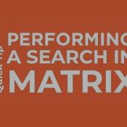 MLS Quick Tip Performing A Search In Matrix
