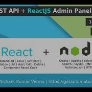 NodeJS REST API Generator With ReactJS APP Generator JWT Authentication POSTMAN