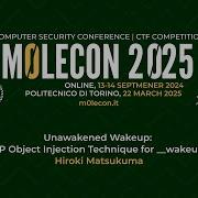 M0leCon 2025 Hiroki Matsukuma Unawakened Wakeup A New PHP Object Injection Technique For W