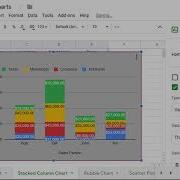 Google Sheets How To Create A Stacked Column Chart
