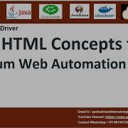 Basic HTML Concepts For Selenium Web Automation