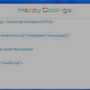 JavaScript Resizing Window