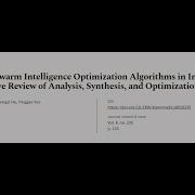 Application Of Swarm Intelligence Optimization Algorithms In Image Processing A Comp RTCL TV