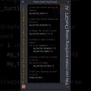 Python Turtle For Beginners Learn With ChatGPT Shorts Python Coding