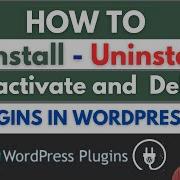 How To Install Uninstall Deactivate And Delete Plugins In WordPress In Hindi Wordpresswebsite