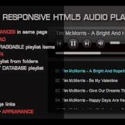 HTML5 Responsive Audio Player With Playlist