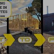 Building A House In 30 Minutes TIMELAPSE Start To Finish Wood Home