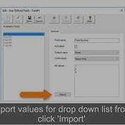 User Defined Fields ISIscan