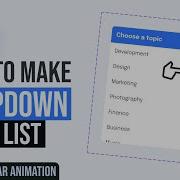 Dropdown Menu With Scroll Animation Figma Interactive Components