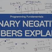 Binary Negative Numbers Step By Step Signed Magnitude One S Complement Two S Complement