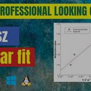 How To Do Linear Fit With Veusz
